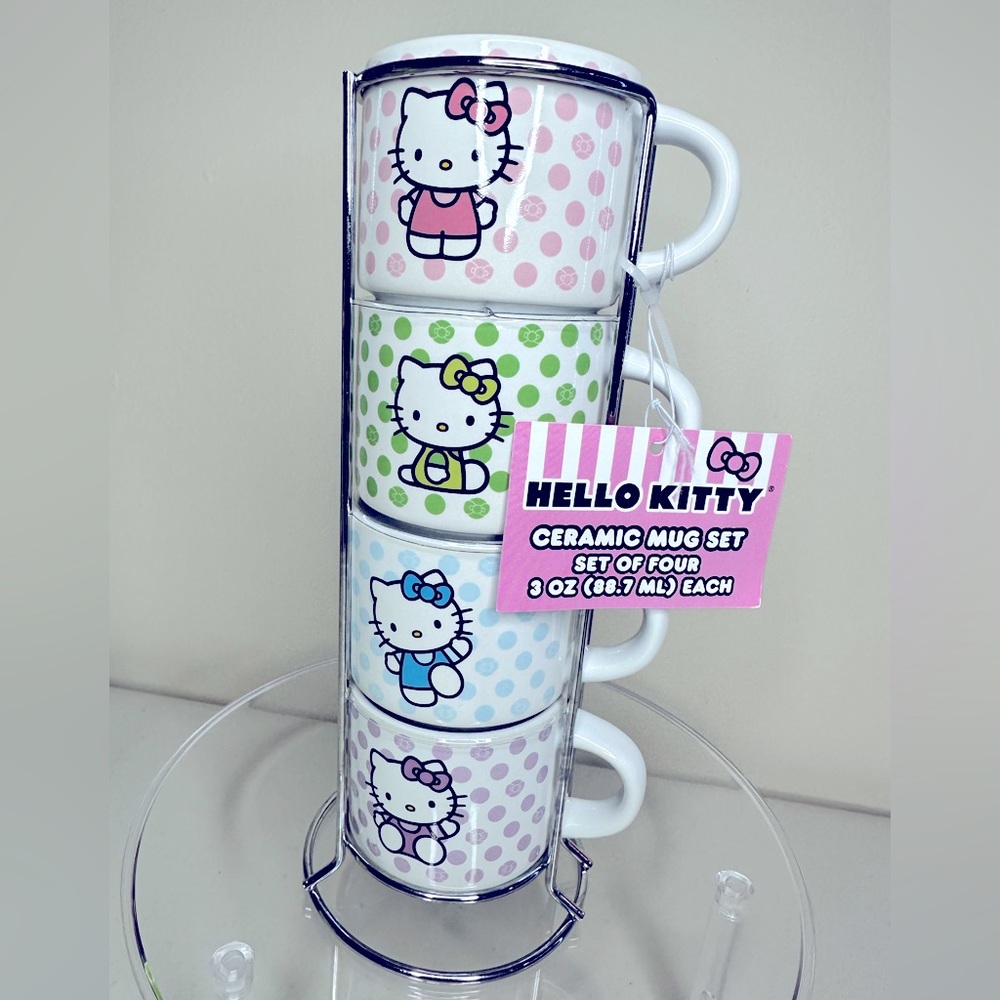 Sanrio Hello Kitty Stacked Espresso Mugs